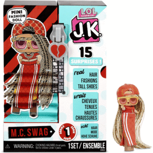 L.O.L. Surprise! J.K. MC Swag Mini Fashion Doll with 15 Surprises